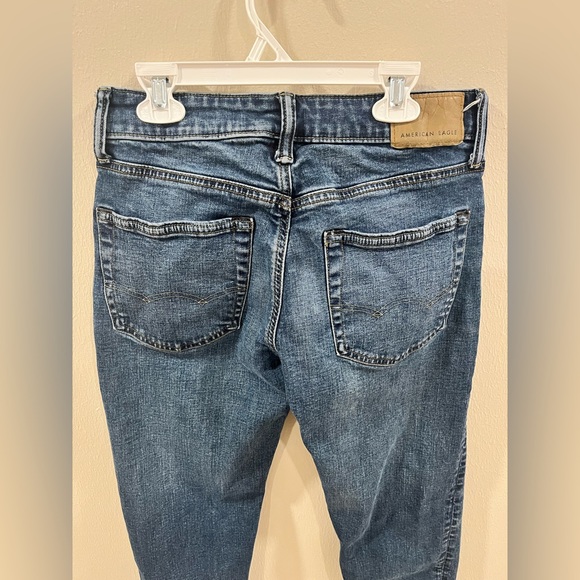 American Eagle Men’s Airflex+ Skinny Jeans Blue Wash 26x28 - Picture 3 of 10